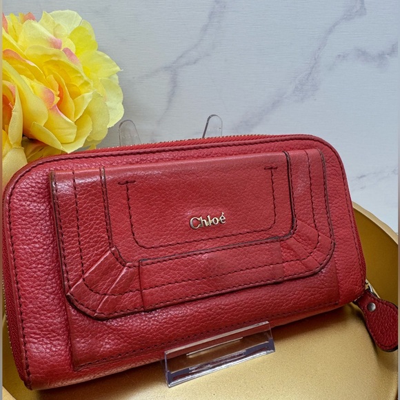 Chloe Authentic Continental Zip Around Leather Wallet - Picture 1 of 4